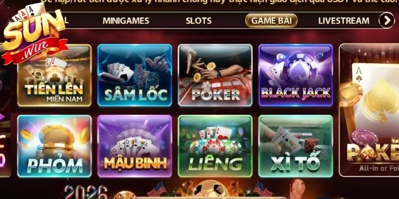 Sơ lược game bài Sunwin