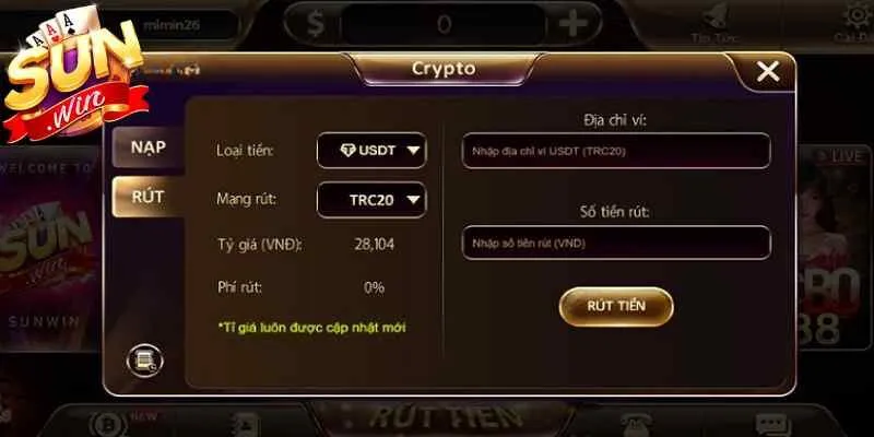 Hướng dẫn các tay cược rút tiền Sunwin