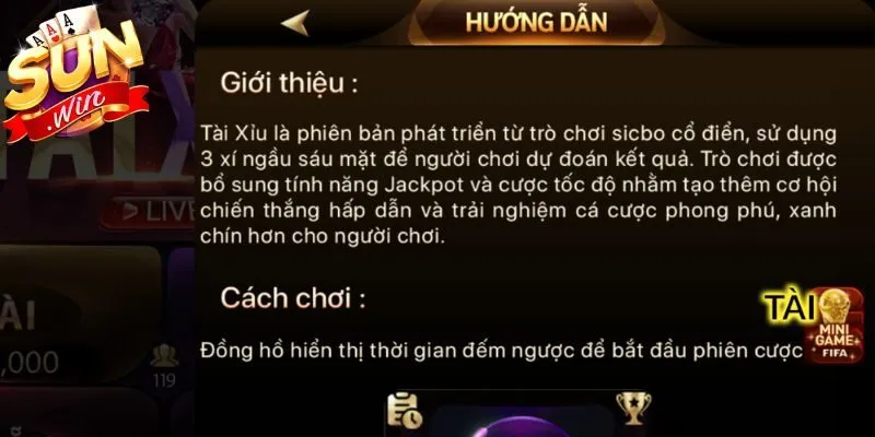 Quy trình tham gia một phiên tài xỉu Sunwin